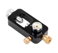 DAZZLEEX Adaptador de buceo de válvula DIN de alta presión con acoplamiento de desconexión rápida para tanque de aire, estación de llenado de buceo, botella de aire HPA 40MPA 6000PSI (con mesa sin
