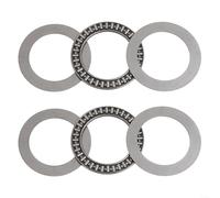 DAZZLEEX AXK4565 empujan los rodamientos de rodillos de aguja 45x65x3m m con las arandelas de acero endurecidas AS4565, capacidad de carga axial pesada 29.05kN, estática 127.6kN, para la maquinaria