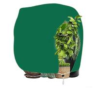 DAZZLEEX Bolsa de protección contra heladas para plantas no tejidas, 250 x 360 cm, reutilizable, transpirable, cubierta de invierno con cordón para rosas, palmeras y plantas pequeñas en jardín (verde)