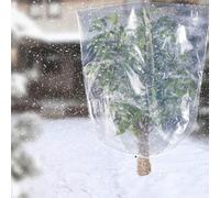 DAZZLEEX Bolsa transparente anticongelante para refugio de plantas, película impermeable de polietileno para transmisión y aislamiento de invernadero de invierno (120 x 180 cm)
