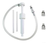 DAZZLEEX Bomba de succión de aceite de plástico 8CC con adaptador de metal para motor fuera de borda, kit de transferencia de lubricación de engranajes, incluye manguera transparente de 50 cm y 3