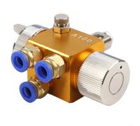 DAZZLEEX Boquilla de pulverización automática A-100 para pintura de máquina blíster 0.8mm 1.0mm 1.3mm 2.0mm Punta de acero inoxidable Regulador de presión de aire 2.5-3.0bar para soldadura por onda