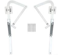 DAZZLEEX Brazo de bisagra de escalera de ático de aleación de zinc resistente con mecanismo de parada a voluntad, fundición a presión para Werner Mk5/WU2210/W2208/W2210