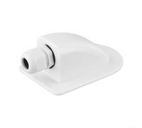 DAZZLEEX Caja de conexiones solar de un solo cable para autocaravana, barco, techo, impermeable, soporte de conector de entrada de cable, plástico resistente a los rayos UV, 108 x 71 x 44 mm, color