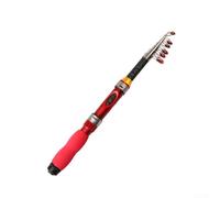 DAZZLEEX Caña de pescar telescópica ultracompacta de 1,5 m a 2,3 m con 32 cm de longitud plegada, poste de mar portátil de fibra de vidrio para principiantes y viajes, azul clásico (7 pies)