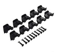 DAZZLEEX Clips de retención para parachoques delantero de coche de nailon negro para Toyota Corolla 2007-2013 Fender guardabarros sujetador sustituye 47749-50090 53879-30040 53879-06100 (10 unidades