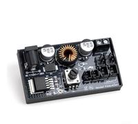DAZZLEEX Controlador de velocidad de ventilador de 60 W CC con perilla manual para ventiladores de 2 pines de 3 pines, fuente de alimentación de 12 V a través o adaptador de salida máxima de 5 A