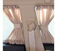 DAZZLEEX Cortinas para Ventana de Coche, Paquete de 2 Cortinas universales para Coche, Furgoneta, SUV, VIP, Parasol antirayos UV, 50 x 39 cm