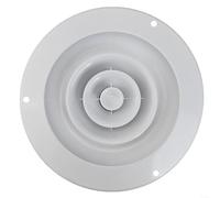 DAZZLEEX Cubierta de ventilación de aire redonda ajustable ABS para conductos de pared o techo, panel blanco de 250 mm, 300 mm, 310 mm, salida de entrada de ventilador de escape interior para baño