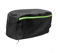 DAZZLEEX Cubierta divisora de troncos Oxford impermeable, resistente al sol, resistente al polvo, protector para exteriores para escombros de lluvia, protección UV, negro, 100 x 35 x 50 cm (PVC negro