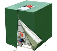DAZZLEEX Cubierta para tanque de agua IBC al aire libre con correas de viento ajustables Cubierta superior adhesiva de nailon para tanques IBC 1000L 116 * 100 * 120 CM