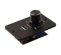 DAZZLEEX DC 12V/24V RV Dimmer Light Switch 5A con carcasa de aluminio, control de brillo suave 0-100%, puerto de carga rápida USB QC 3.0, para tiras LED y