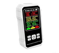 DAZZLEEX Detector de radiación electromagnética para pruebas de fuerza de campo eléctrico y magnético RF con pantalla a color, alarma audible y bloqueo de datos para cocina en casa, oficina, cocina