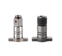DAZZLEEX Eje de Llave electrica, 2 Piezas 18 V Llave de Impacto electrica sin escobillas Accesorios del Eje Adaptador Hexagonal de 1/4'' Eje del Controlador de Impacto