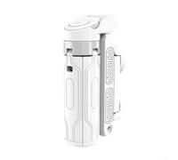 DAZZLEEX Elegante trípode para selfies con control remoto inalámbrico, rotación de 360 grados, portátil, de pie, para teléfono móvil, cámara artefacto (blanco)