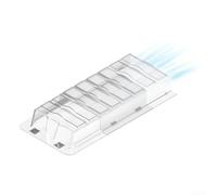 DAZZLEEX Extensor de ventilación magnético deflector de flujo de aire para registros de suelo de metal, longitud ajustable de 9 a 17 pulgadas, se adapta a rejillas de ventilación de 10 o 12 pulgadas