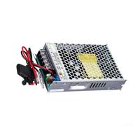 DAZZLEEX Fuente de alimentación de conmutación ininterrumpida 150W 12V 24V DC salida UPS para cámara de sistema de seguridad con carga de doble canal y monitoreo Plata (UPS-150-24)