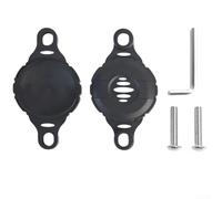 DAZZLEEX Funda protectora ABS para GPS antirrobo con soporte de soporte de señal oculto, 75 x 40 x 13 mm, color negro, incluye pernos y llave hexagonal
