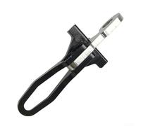 DAZZLEEX Gancho plegable para tija de sillín de bicicleta, aleación de aluminio, acero inoxidable, repuesto para Brompton de 6 mm de diámetro, negro, rojo, plateado, dorado y gris (negro)