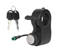 DAZZLEEX Interruptor de arranque eléctrico Pedal acelerador con llave Cerradura de puerta eléctrica Scooter Cerradura de puerta eléctrica 5 pines para Kukirin Para G2 Para Pro Para Max Scooter