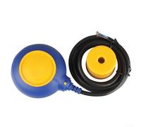 DAZZLEEX Interruptor de nivel de flotador de cable PP para control de nivel de agua Rango de 0-30 m 1000mA Corriente de salida 80C Temperatura máxima Azul Amarillo para Sistemas de alarma de gestión