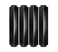DAZZLEEX Juego de 4 placas de calor de repuesto de acero porcelánico de 16 pulgadas para parrillas de gas Charbroil de 3 a 5 quemadores, revestimiento de esmalte resistente para una distribución