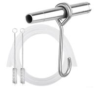 DAZZLEEX Juego de grifo de jarabe de arce de acero inoxidable para colección de árboles, kit de espiga reutilizable para instalación y flujo suave, adecuado para jardín y exterior (paquete 1)