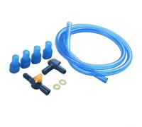 DAZZLEEX Kit de tubo de hidratación con manguera de polipropileno de 100 cm, válvula de boquilla de mordida y tapa de boquilla para vejiga de agua o depósito compatible con senderismo, camping, Cy