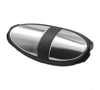 DAZZLEEX Mango de acero inoxidable con sensor de frecuencia cardíaca para bicicletas estáticas, cintas de correr y máquinas cardiovasculares elípticas, par con fácil instalación (1)