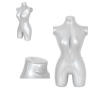 DAZZLEEX Maniqui Mujer Modo Femenino Inflable, maniquí de Busto, Accesorios de escaparate, Ropa de Mujer, cinturón de Pantalones, Mesa para exhibiciones minoristas