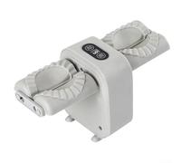 DAZZLEEX Máquina eléctrica para hacer bolas de masa hervida totalmente automática, 1000 mAh, moldeador eléctrico de raviolis, fácil de usar, máquina automática de albóndigas selladas (gris)