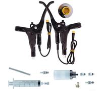 DAZZLEEX Palanca de freno hidráulica para Bafang E-Bike 3 Pin Power Cut Off Aleación de aluminio Freno de manillar con aceite mineral y herramientas de instalación Negro