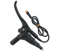 DAZZLEEX Palanca de freno hidráulica para Bafang E-Bike 3 Pin Power Cut Off Aleación de aluminio Freno de manillar con aceite mineral y herramientas de instalación Negro (L)