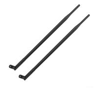 DAZZLEEX Paquete de 2 antenas WiFi de doble banda de 9 dBi de 2,4 GHz 5 GHz de alta ganancia inalámbrica con conector RP-SMA para enrutadores Buffalo WHR E Series US Robotics Wi-LAN Tranzeo