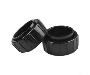 DAZZLEEX Paquete de 2 conectores de unión de celda de sal de 2 pulgadas para generadores de sal Hayward con junta tórica, piezas de equipo de piscina de PVC negro