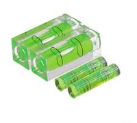 DAZZLEEX Paquete de 4 niveles magnéticos de burbuja para nivel de burbuja, cuadrado y redondo de 40 mm con indicador horizontal para alineación de herramientas, cámara, trípode, soporte LCD, taller y