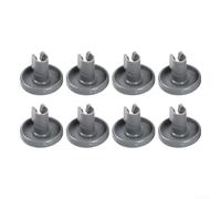 DAZZLEEX Paquete de 8 ruedas para cesta inferior de lavavajillas, piezas de repuesto para electrodomésticos Electrolux, número de pieza 50286965004, material ABS, diseño de rodamiento suave, fácil de