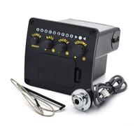 DAZZLEEX Pastilla de guitarra, preamplificador de guitarra acústica EQ Tuner Pickup con pastilla piezoeléctrica, 2002742365