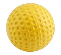 DAZZLEEX Pelota de béisbol de poliuretano con hoyuelos para máquinas de lanzamiento, pelota de práctica ligera de 9 o 12 pulgadas, verde brillante para un fácil seguimiento, poliuretano para batear y