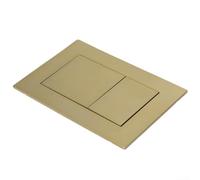 DAZZLEEX Placa de doble descarga dorada para TECE para cisternas ocultas, placa cuadrada de botón para doble descarga neumática, 20 x 150 x 5 mm (oro cepillado), 3NFW9085GM04P3IQO24F