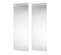 DAZZLEEX Placa de empuje de puerta para puerta interior o exterior, sin tablero de palabras sin asa, protección de puerta de acero inoxidable 80 x 300