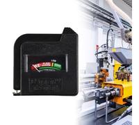 DAZZLEEX Probador portátil de comprobación de batería para pilas AA AAA C D de 9 V y 1,5 V con escala de color fácil de leer, diseño de mano mide voltaje de 0 a 12 V para el hogar y la recreación