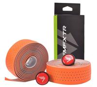 DAZZLEEX PU EVA Road Bike Handlebar Tape Perforated Leather Grips Shock Absorbing Antideslizante Transpirable Bar Correas para Ciclismo 3mm de espesor Negro 2170mm (Naranja)