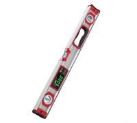DAZZLEEX Regla de nivel digital electrónica con pantalla LCD retroiluminada, precisión de 0,05°, buscador de ángulos, medidor de pendiente (600 mm)
