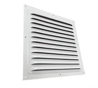 DAZZLEEX Rejilla de ventilación de rejilla de ventilación de rejilla de metal, cubierta cuadrada de rejilla de ventilación para interiores o exteriores, color , 150 x 150 mm