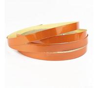 DAZZLEEX Rollo de cinta adhesiva reflectante para llantas, 5 m x 1 cm, para coche, motocicleta, bicicleta, ruedas y carrocería, calcomanía de seguridad en amarillo, naranja, blanco, rojo o negro mate