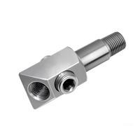 DAZZLEEX Sensor de presión de aceite de acero inoxidable adaptador de rosca ProX21 ProX17 ProX19 Pulverizadores eléctricos sin aire 6 x 3 x 5 cm Plata