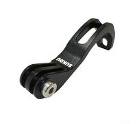 DAZZLEEX Soporte de lámpara de bicicleta para cámaras de acción, soporte de aleación de aluminio compatible con soporte Cateye para bicicletas Brompton y plegables (carretera - color rosa)