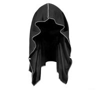 DAZZLEEX Toalla con capucha refrescante en forma de paquete para deportes, correr, yoga, camping, clima caliente, viajes, bufanda de microfibra suave que absorbe la humedad, 65 x 30 cm (negro)