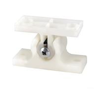 DAZZLEEX Tope de puerta de aleación de zinc sólido, pestillo de retención de puerta, hebilla de clip de puerta, aldaba de puerta para RV, RV y abrazadera de puerta de barco (plástico)